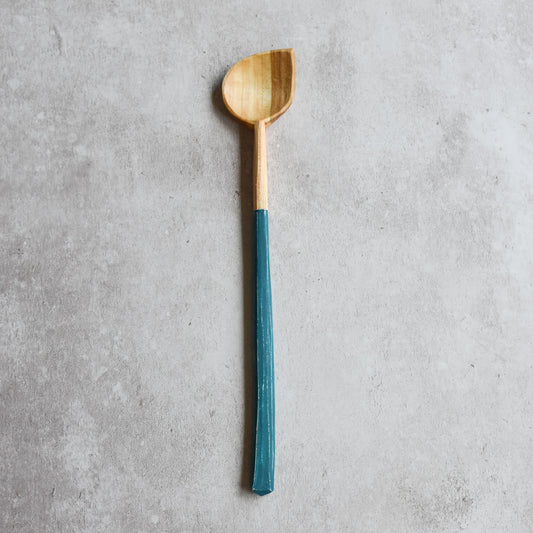 Pointy Tipped Cooking Spoon ~ Light Blue