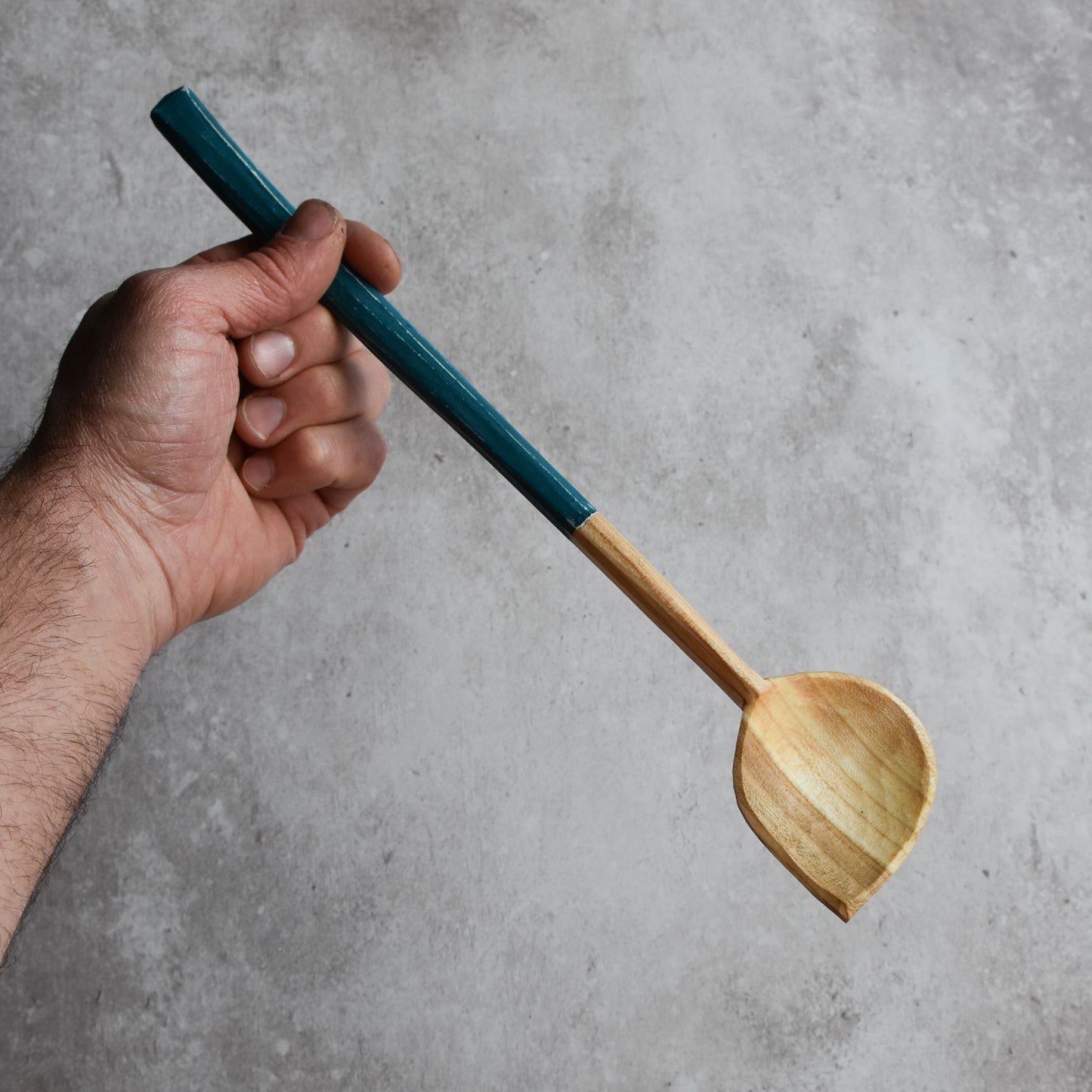 Pointy Tipped Cooking Spoon ~ Light Blue