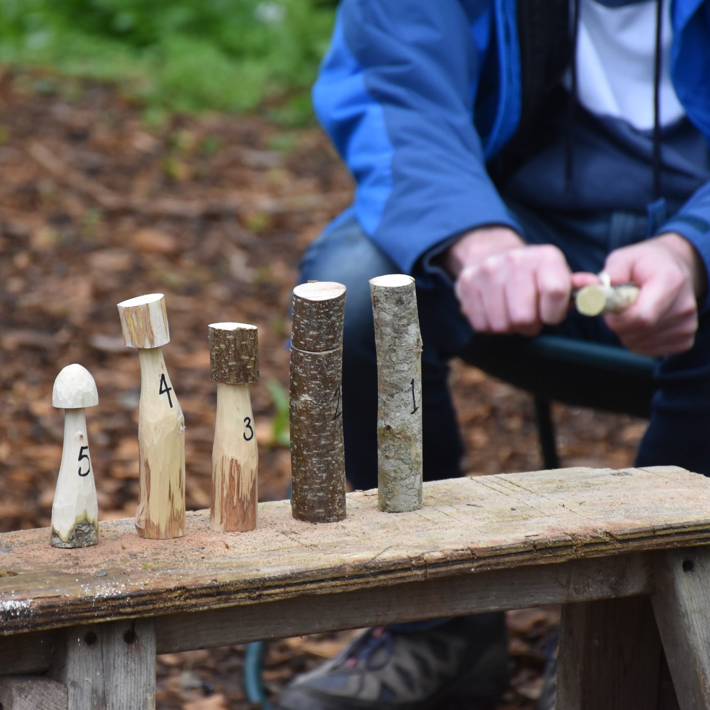 Whittling in the Woods: Team Building Experience