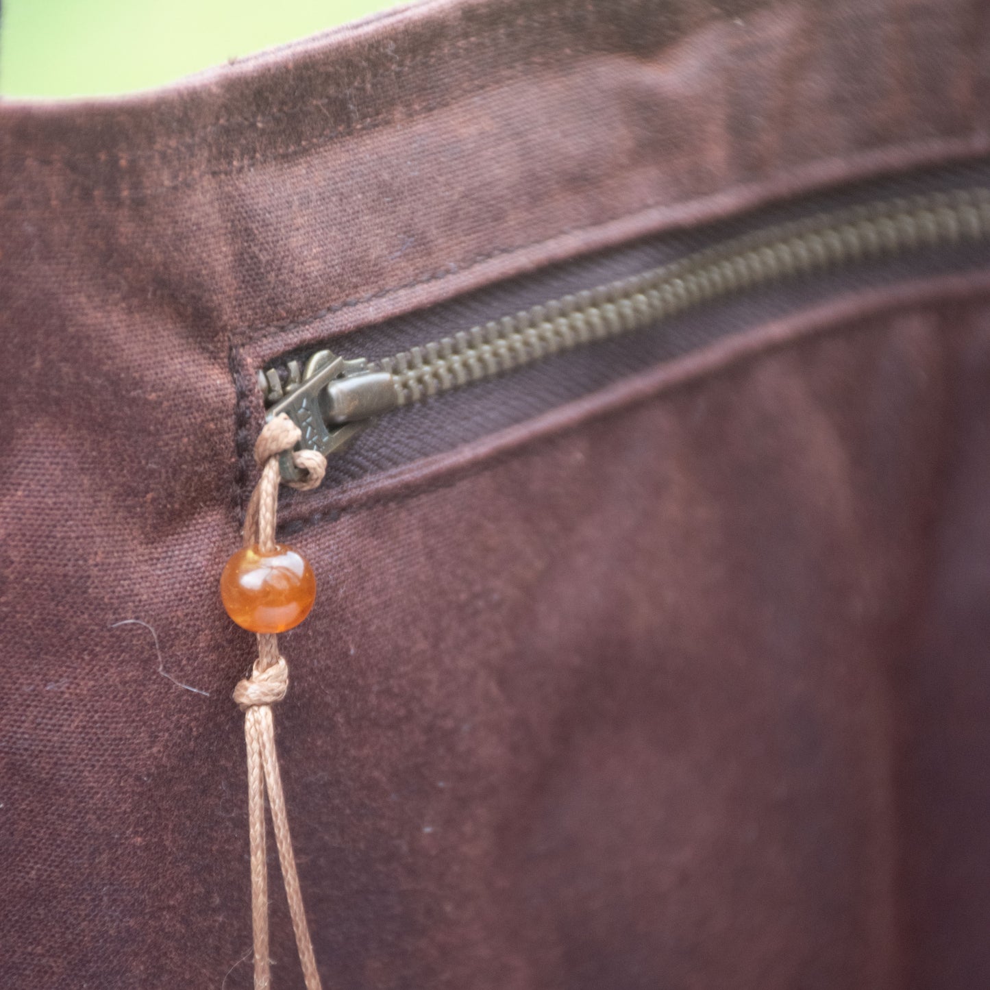 Waxed Canvas Large Bag ~ Chestnut Brown