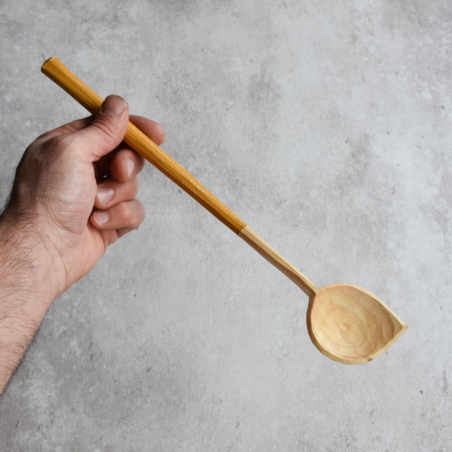 Pointy Tipped Cooking Spoon ~ Mustard