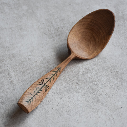 Chipcarved Eating Spoon ~ 'Fauna'