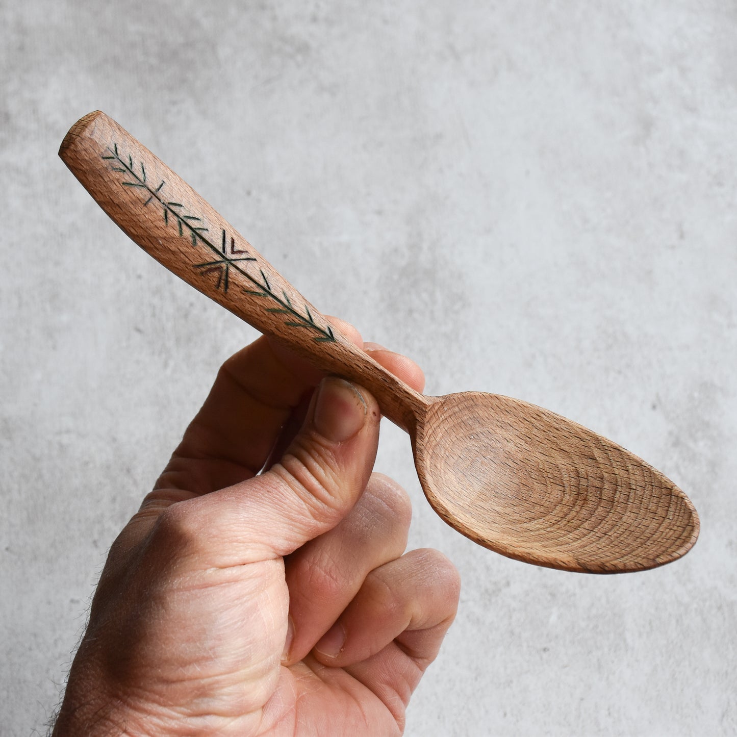 Chipcarved Eating Spoon ~ 'Fauna'