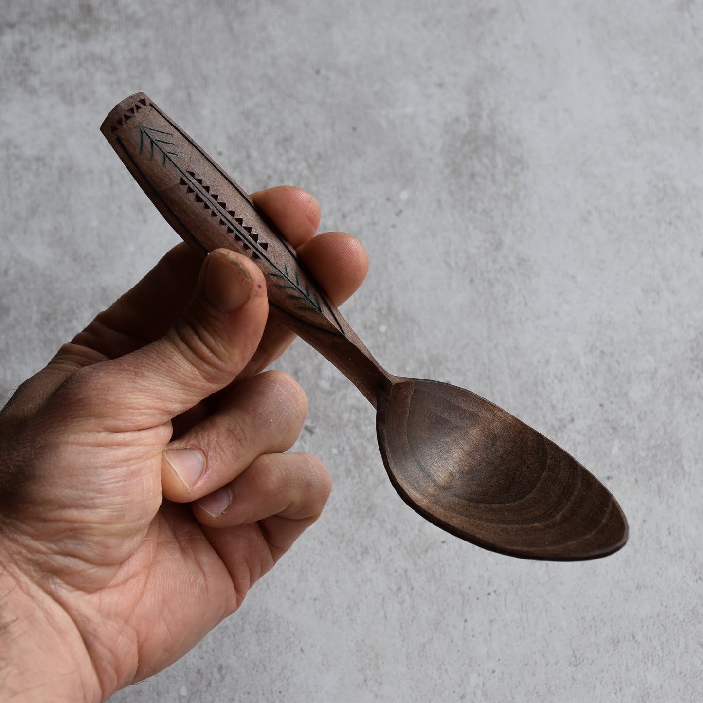 Chipcarved Eating Spoon ~ 'Rites'