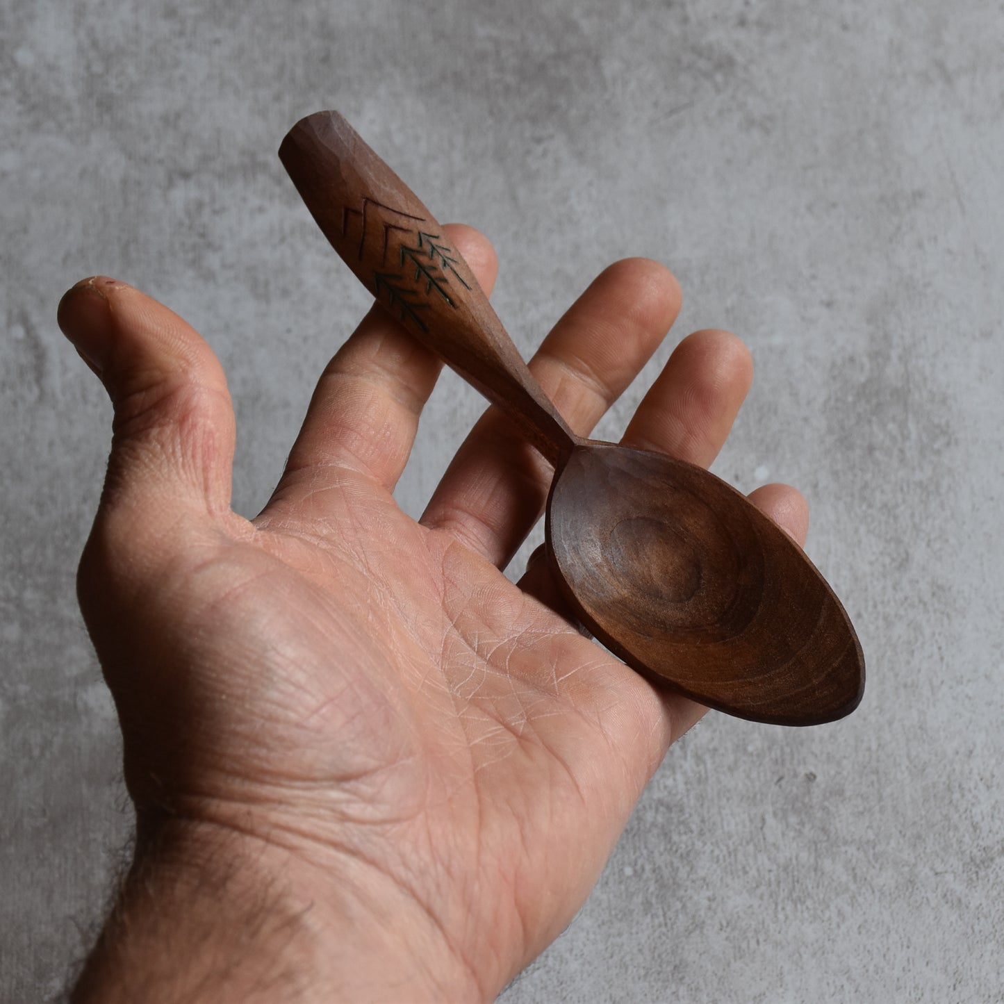 Chipcarved Eating Spoon ~ 'Spruce Mountain'