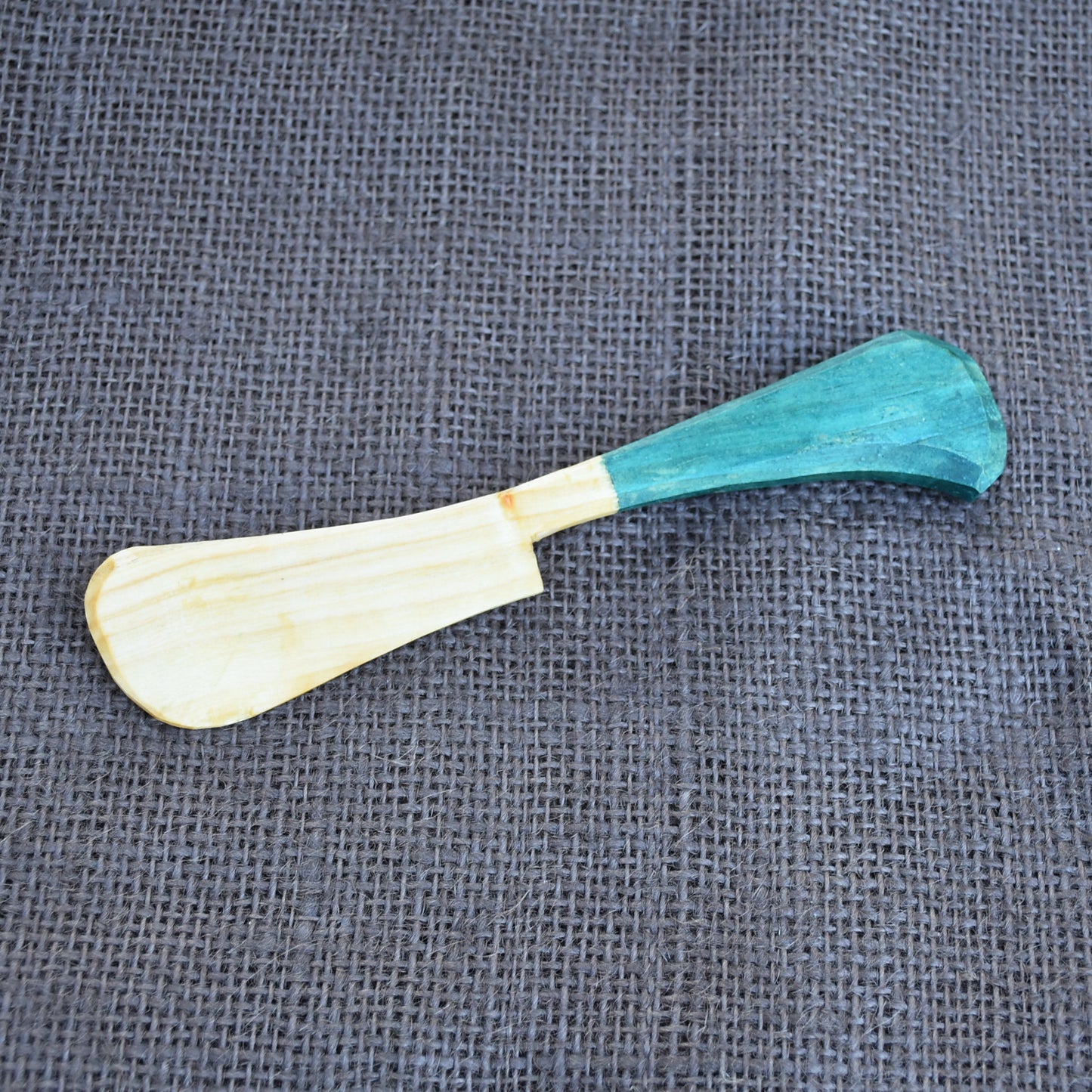 Wooden Spreader Knife ~ Blue