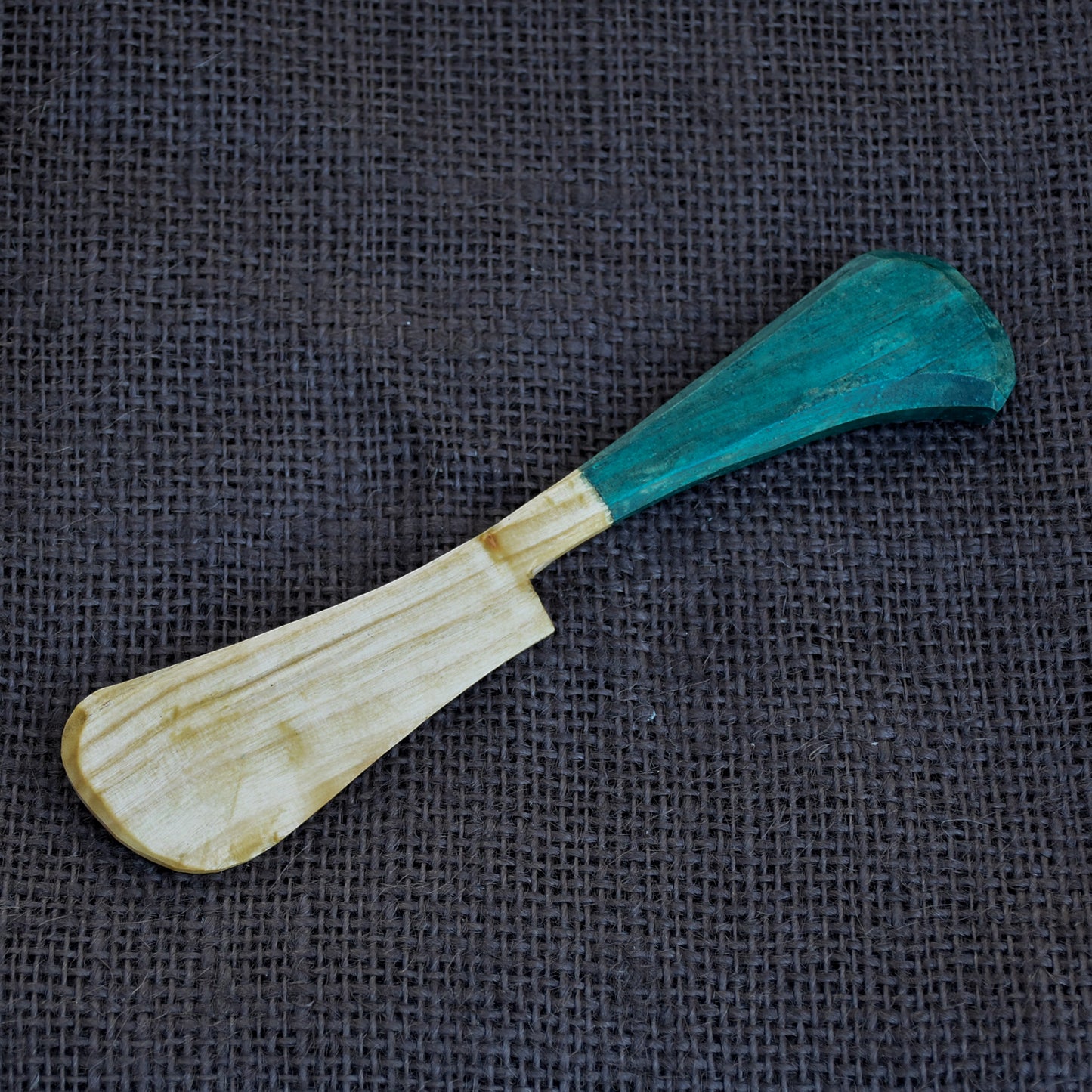 Wooden Spreader Knife ~ Blue