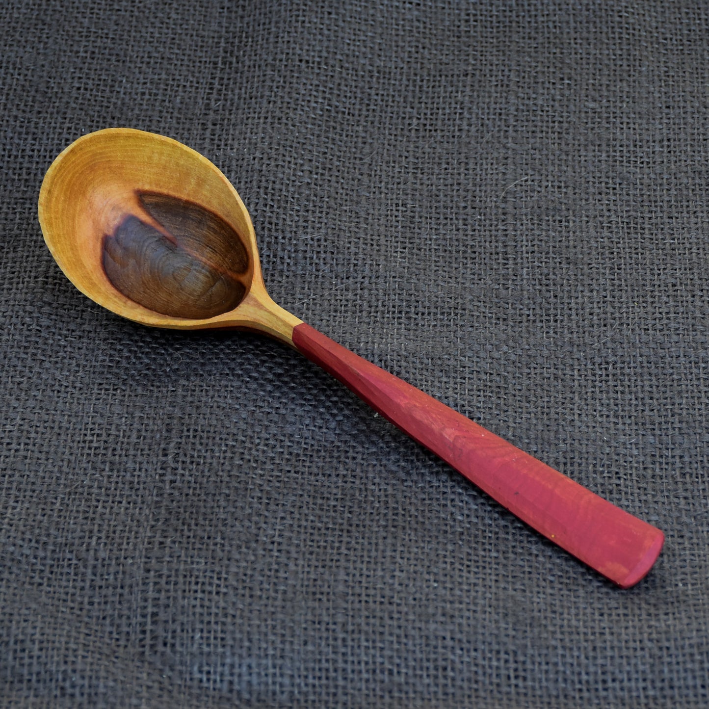 Circular Serving Spoon - Barn Red