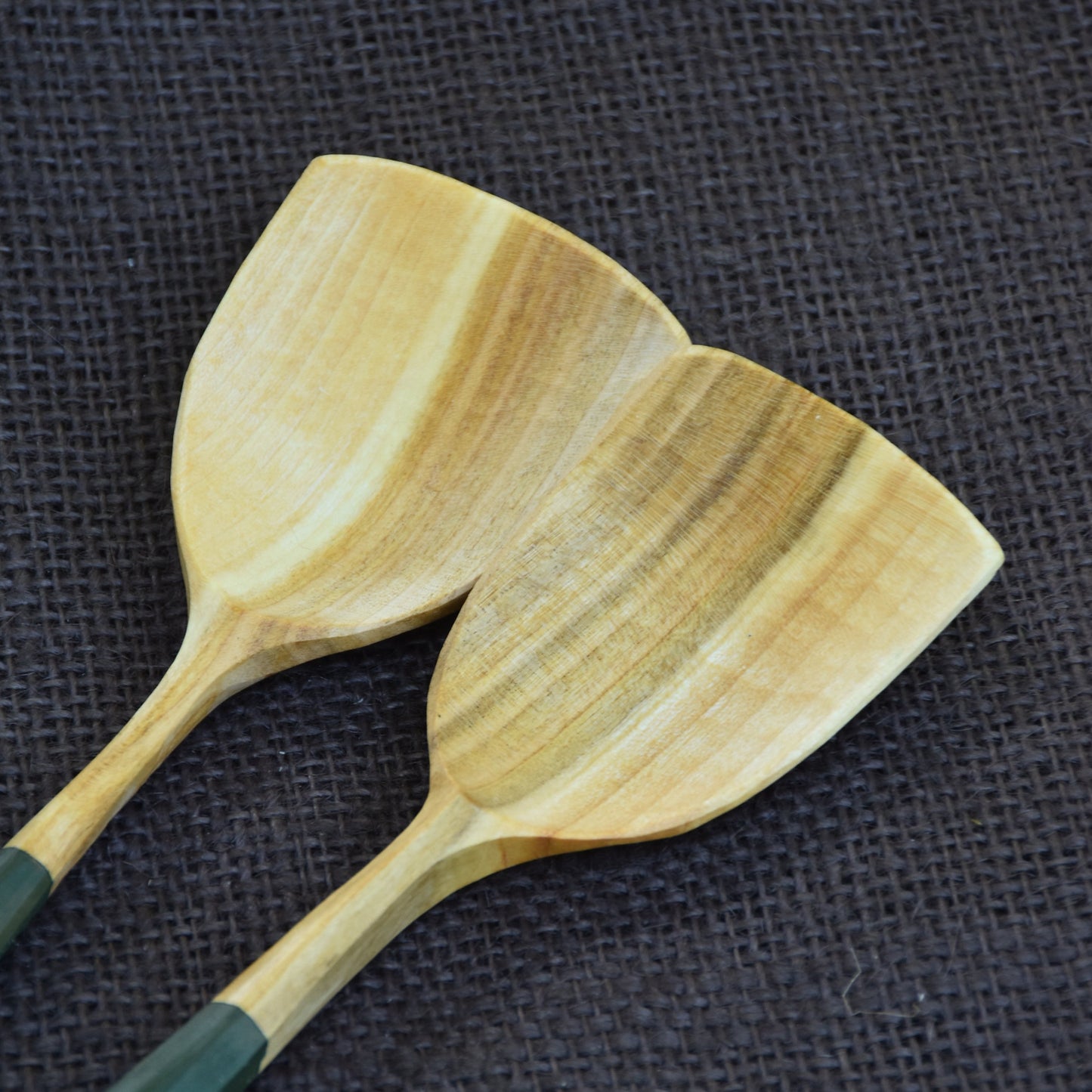 Simple Salad Servers ~ Forest Green