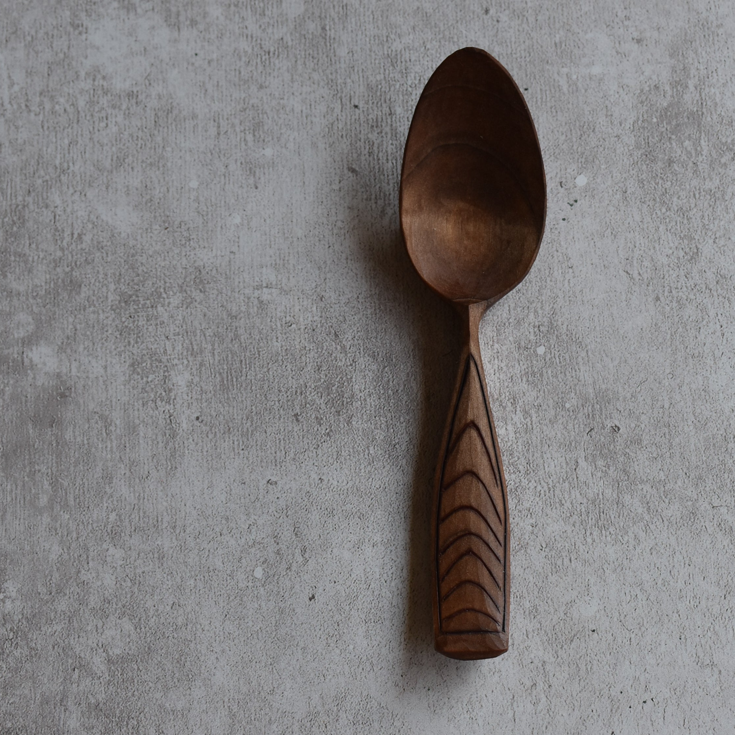 Chipcarved Eating Spoon ~ 'Tangential'