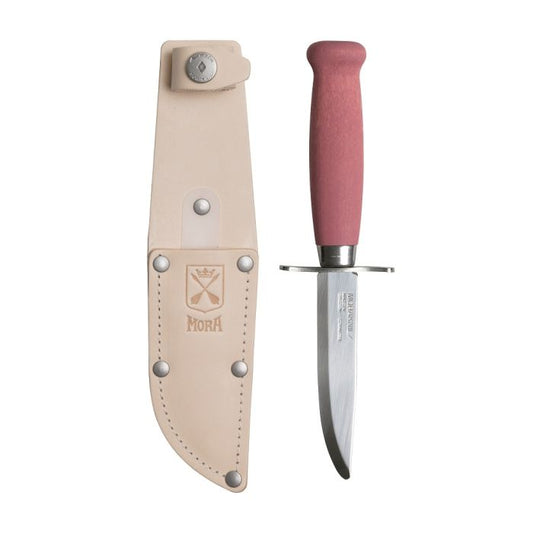 Children's Safety Knife for Whittling - Mora Scout (Lingonberry)