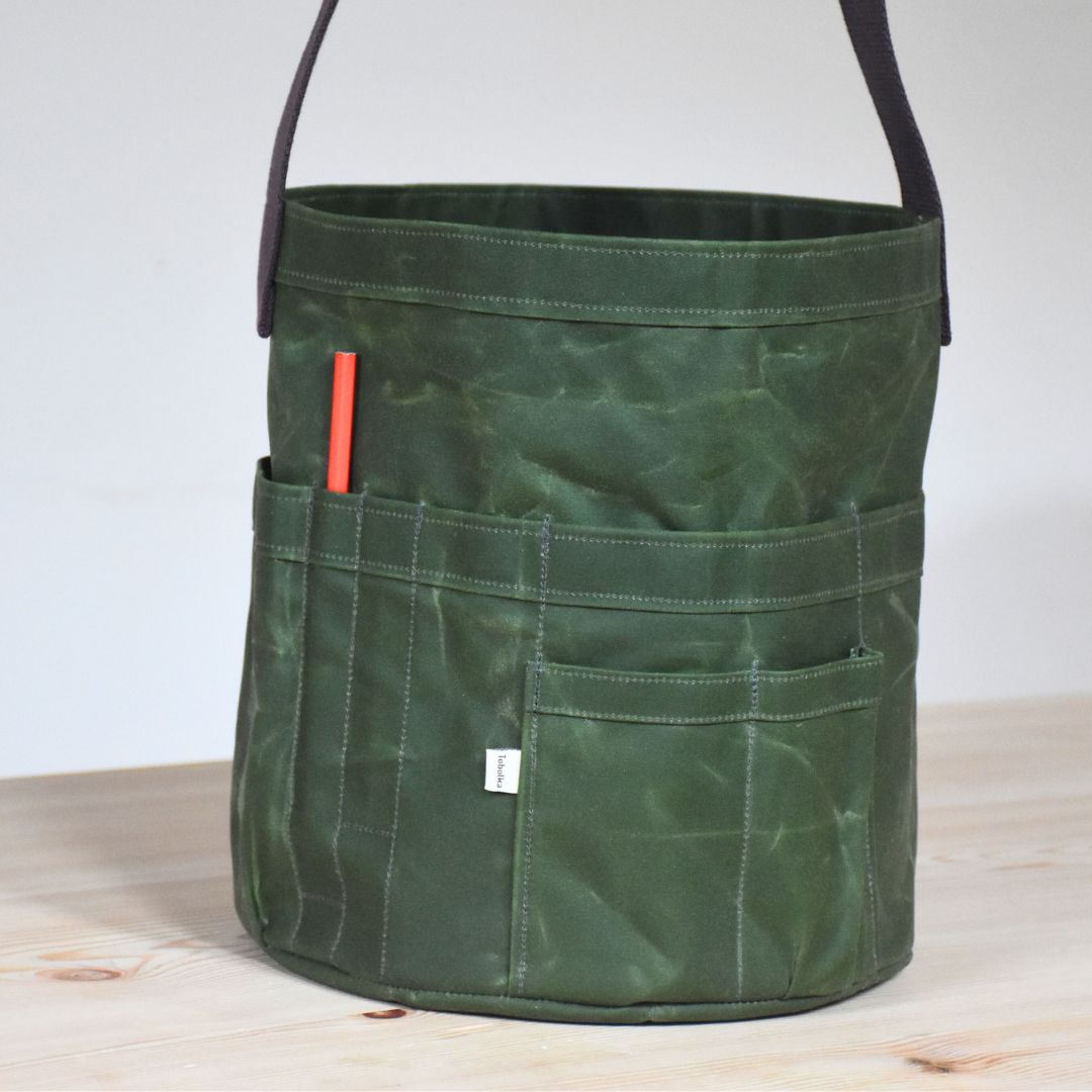 Waxed Canvas Tool Bag 4.0 ~ Lemongrass Green