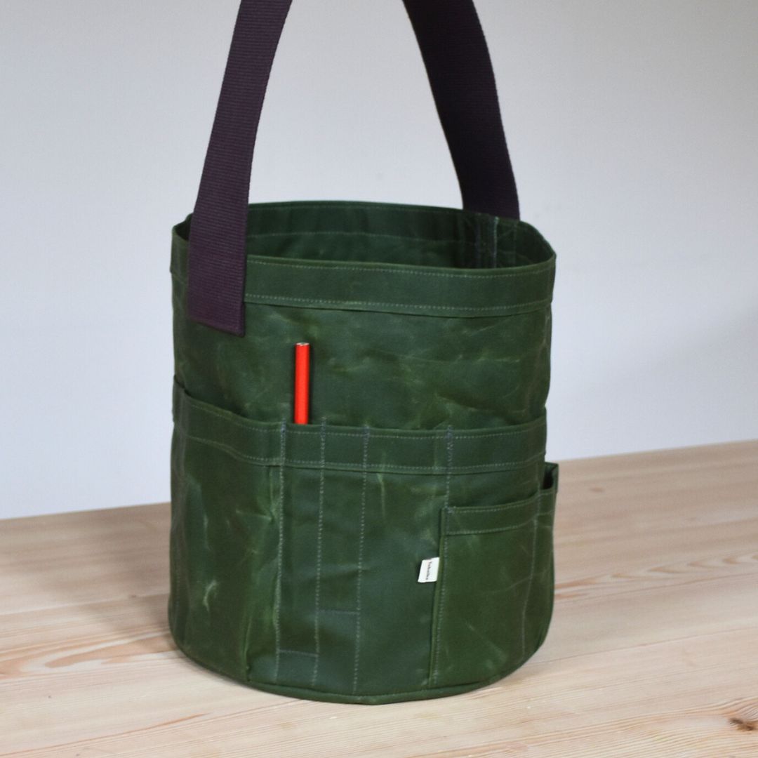 Waxed Canvas Tool Bag 4.0 ~ Lemongrass Green