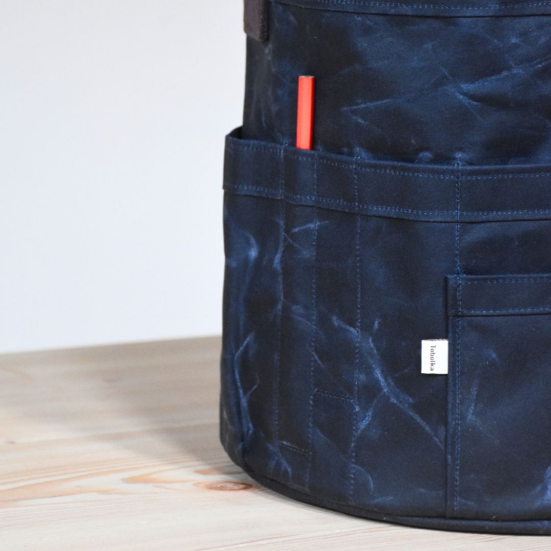 Waxed Canvas Tool Bag 4.0 ~ Navy Blue