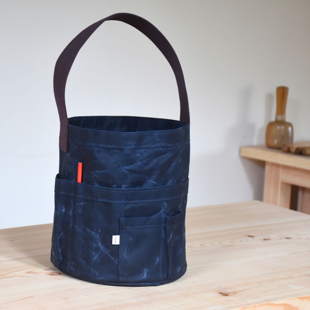 Waxed Canvas Tool Bag 4.0 ~ Navy Blue