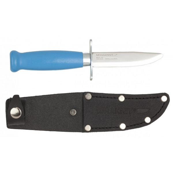 Children's Safety Knife for Whittling - Mora Scout (Blue)