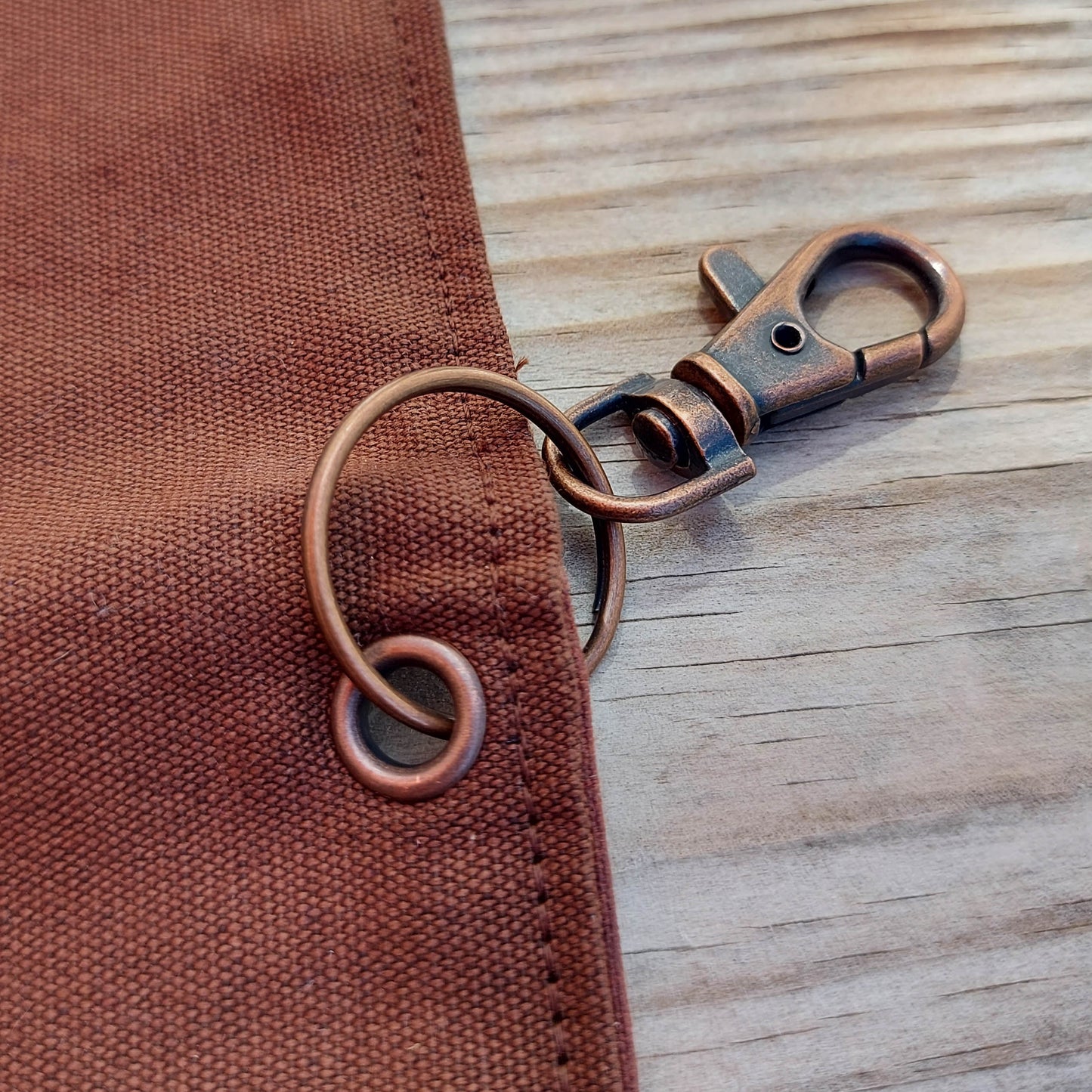 Embroidered Waxed Canvas Tool Roll