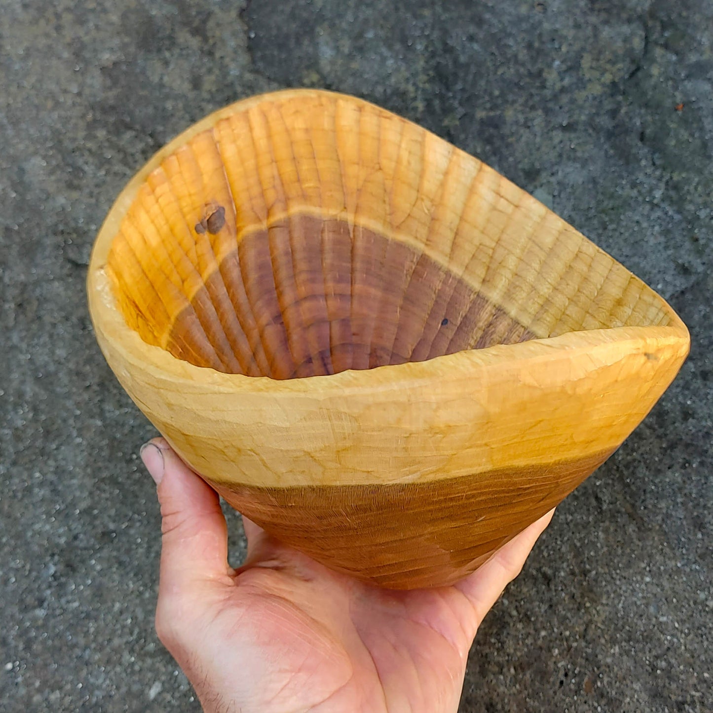 Hewn & Textured Bowl - Wild Cherry