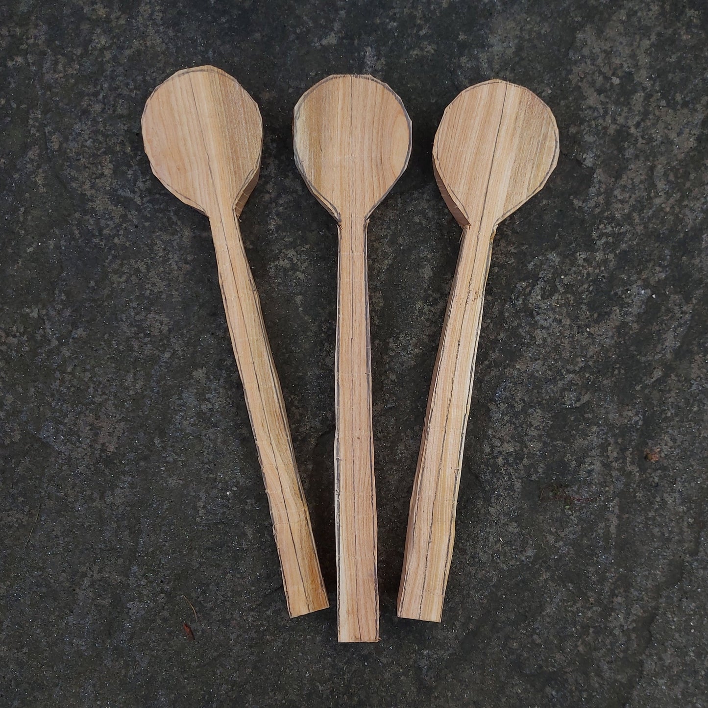 Pack of 3 Cooking Spoon Blanks - Carve your Own!