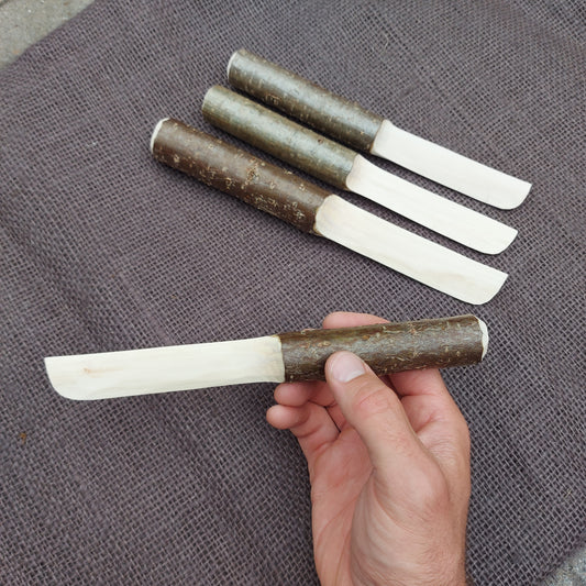 Wooden Spreader Knife ~ Hazel Bark
