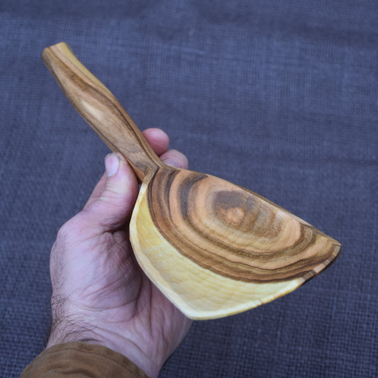 Large Shovel Scoop ~ Cherry Heartwood / Sapwood